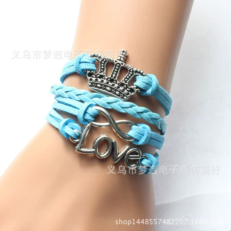 Производитель поставляет Crown Crown LOVE Eight Hand -Браслет DIY браслет Yiwu производители