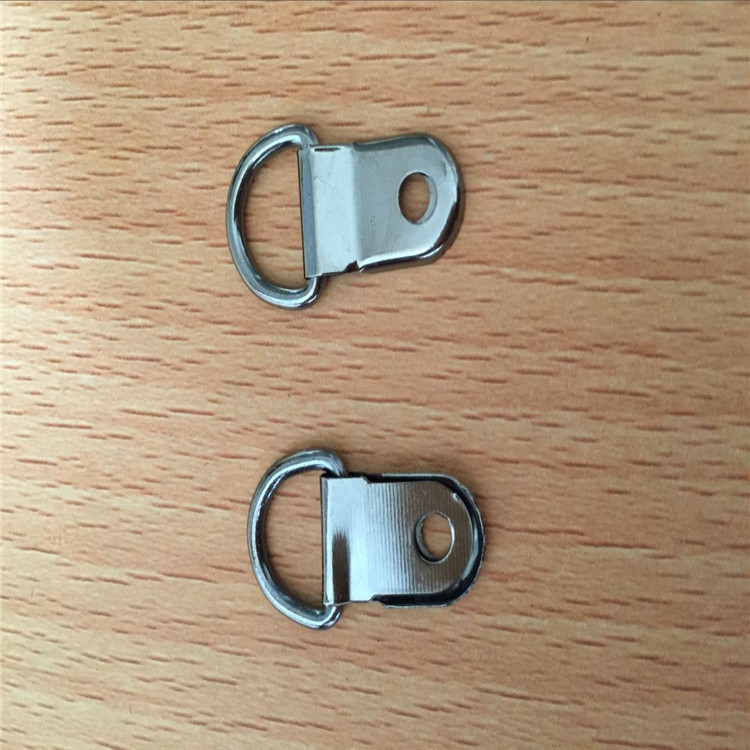 Plata pequeño semicírculo colgando invisible sin fisuras foto marco gancho colgante anillo hardware accesorios Cruz puntada boda fotos