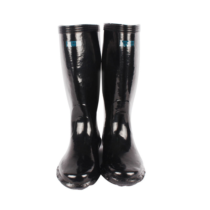 批发踏雪优质橡胶雨鞋耐化学品胶靴耐油耐酸碱高筒靴工业用防护靴