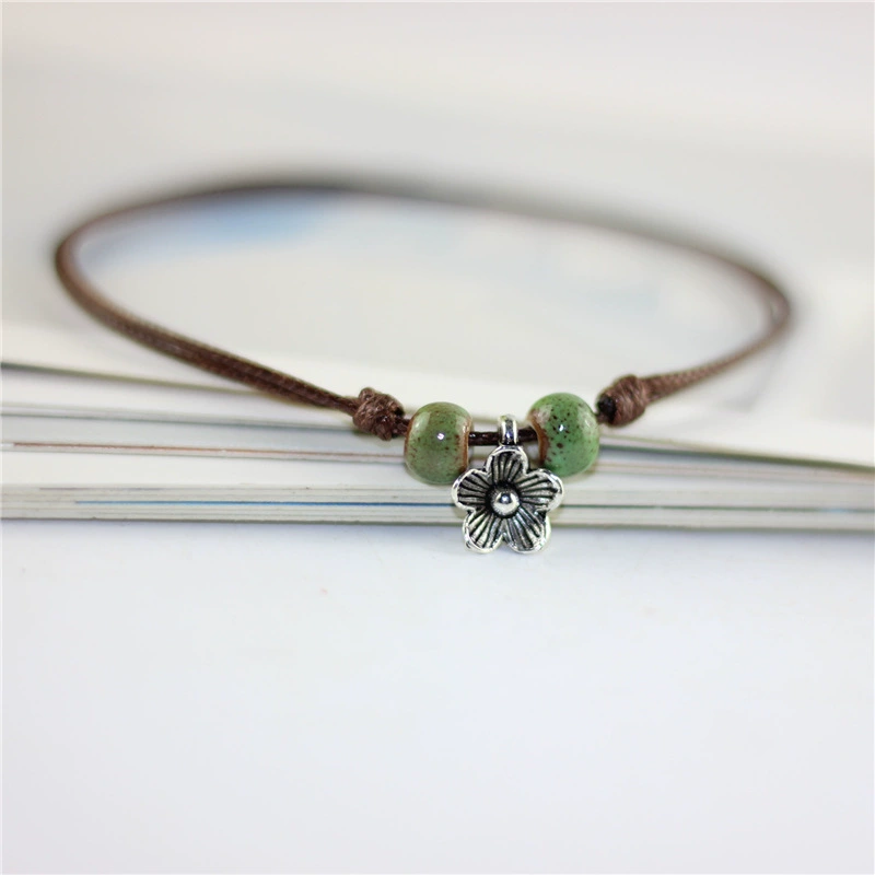 Woven fresh accessory, ethnic cleaner, ankle bracelet, ethnic style, simple and elegant design, Birthday gift, wholesale