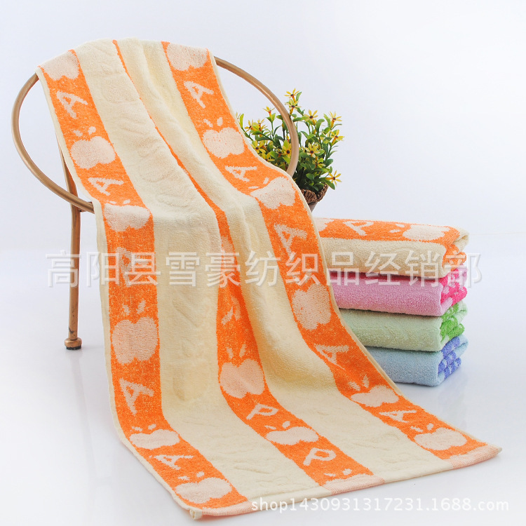 New Jacquard Bath Towel 100g Cotton Towel 35*90 Extra Long Bath Towel Little Apple Manufacturer Street Stall Runner New Jacquard Bath Towel 100g Cotton Towel 35*90 Extra Long Bath Towel Little Apple Manufacturer Street Stall Runner