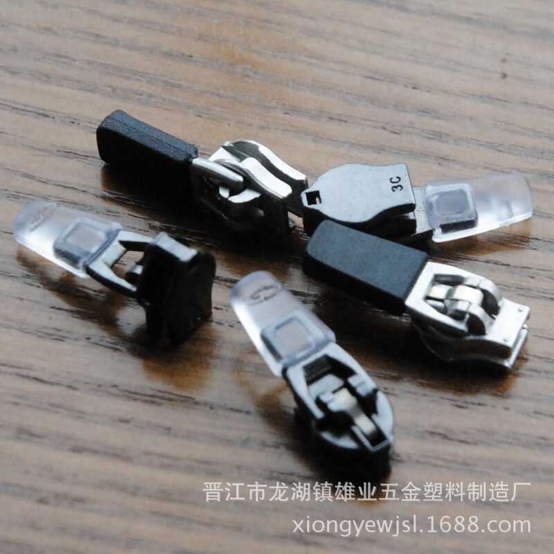 24-hour production of 5# metal slider injection molding environmental protection Spring Head clothing hardware electroplating zipper head