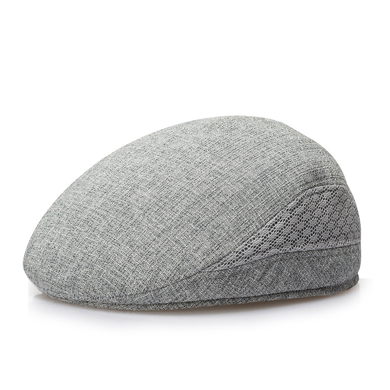 Sombrero para hombres de mediana edad y ancianos primavera y verano nuevo Lino ocio al aire libre gorra de pico sombrero de hombre al por mayor