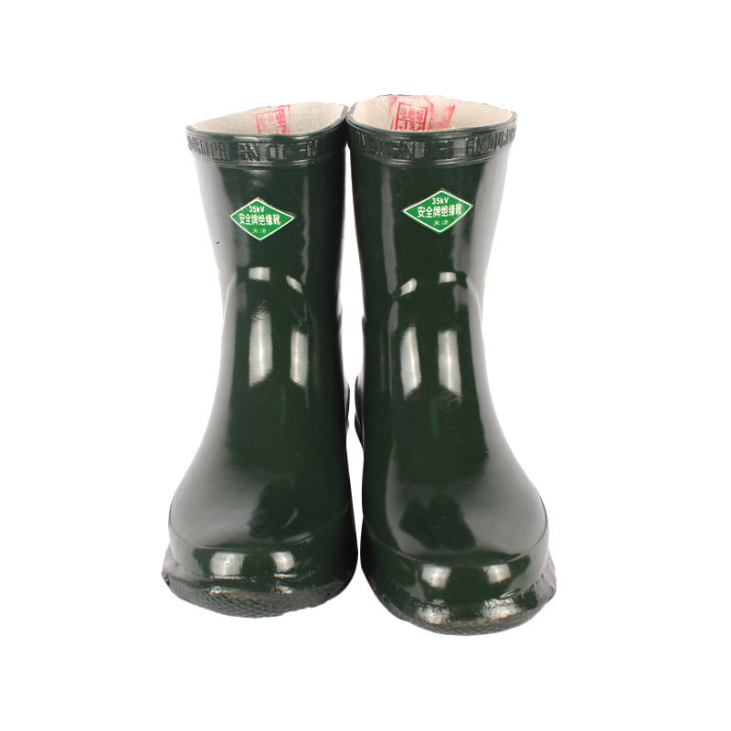 批发天津双安【安全牌】橡胶雨靴电工带电作业劳保35KV高压绝缘靴