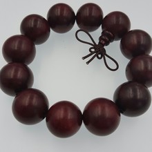 批发老挝大红酸枝佛珠手串20MM红酸枝木念珠手链檀木红木佛珠