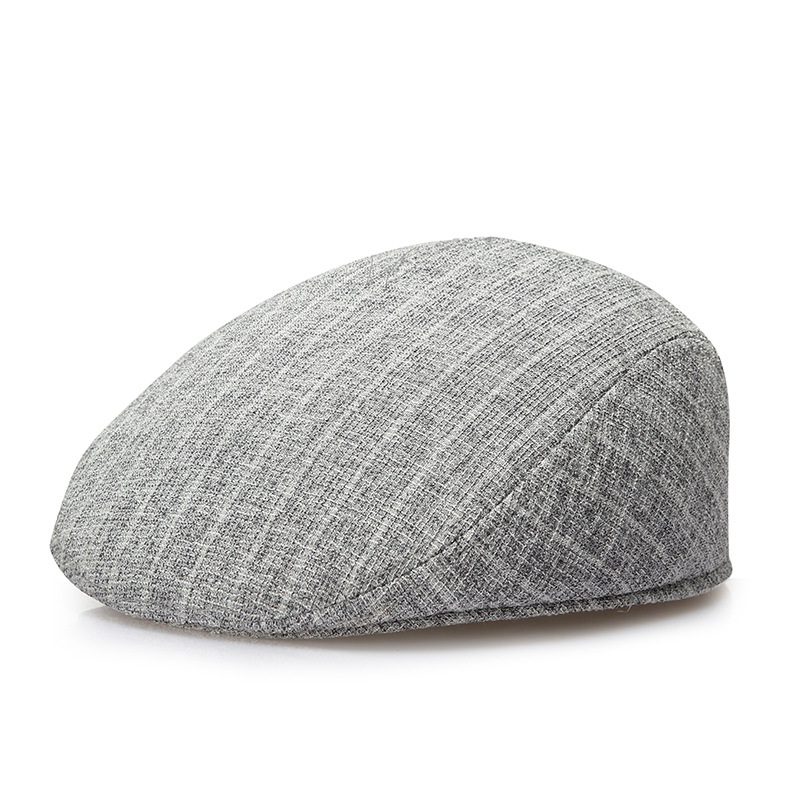 Sombrero para hombres de mediana edad y ancianos primavera y verano nuevo Lino ocio al aire libre gorra de pico sombrero de hombre al por mayor