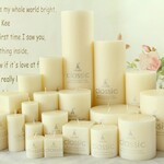 经典柱蜡 无烟浪漫生日婚庆蜡烛 象牙白圆柱大蜡烛