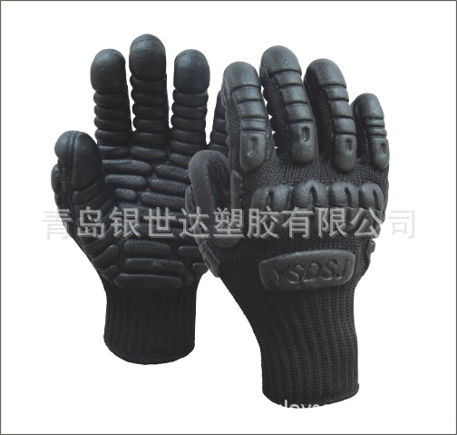 防震手套机械运动劳保手套防碰撞防滑耐磨手套