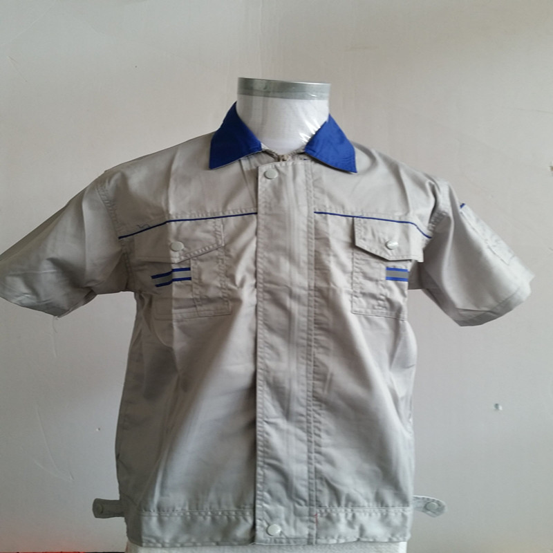 工作服套装男短袖劳保服夏季汽车4S店维修服工厂工人服装透气