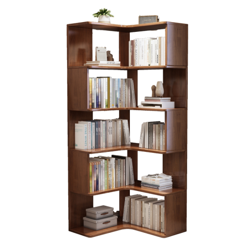 Solid wood corner shelf wall corner cabinet minimalist home corner shelf storage rack multi-layer creative corner bookshelf