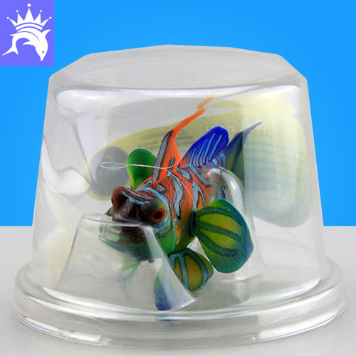 Fish tank decoration, aquarium fake frog, simulated fake fish, luminous frog fish