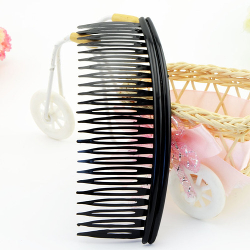 Variety of hair comb insert comb 24 tooth plate hair comb multi-color high quality