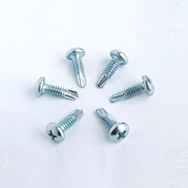 振成钻尾螺丝 厂家批发 碳钢镀锌螺钉 盘头十字螺丝 紧固件连接件