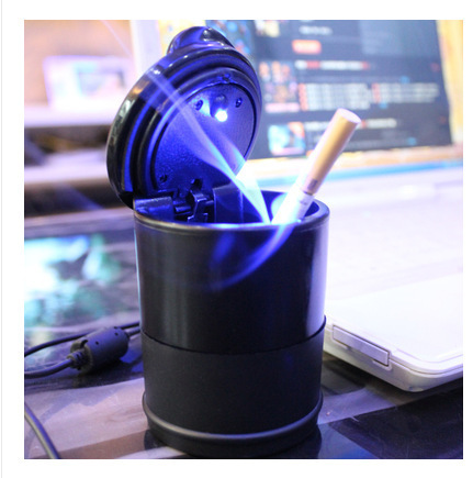 4s ashtray with light for car, creative high temperature resistant ashtray for in-car use, car LED ashtray with cover