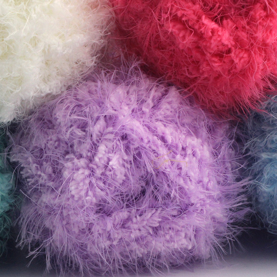 凤羽绒毛线长毛凤羽扭扭棒线小奶狗长毛小红书同款diy材料E18