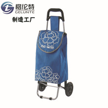 厂家供应超市促销礼品购物车 家用折叠手拉买菜车 拉杆车