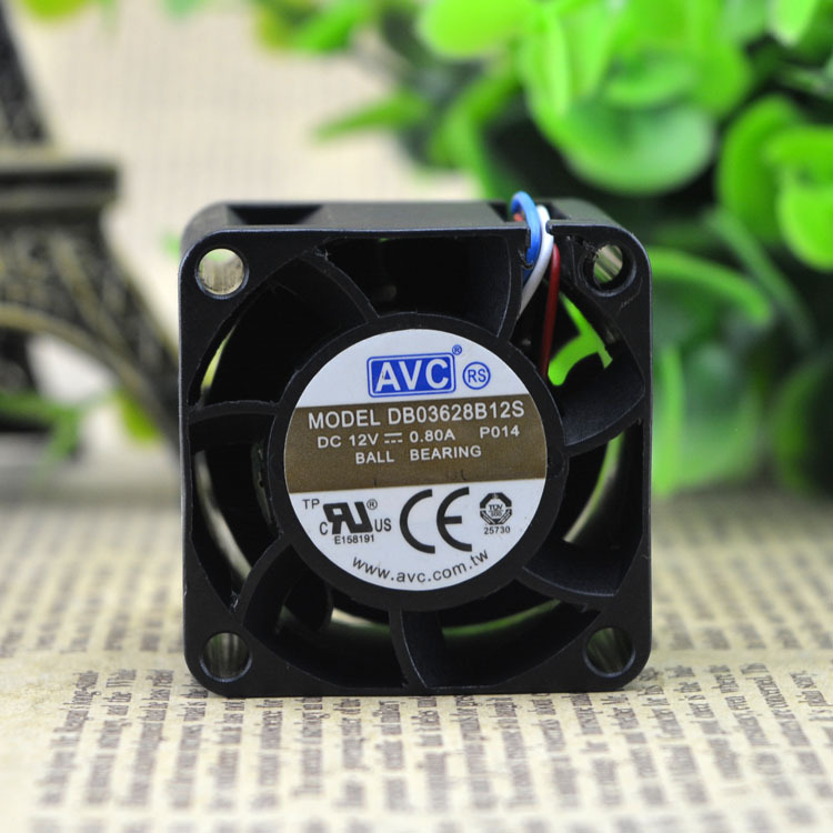 正品AVC DB03628B12S 3628 12V 0.80A 3.6CM厘米高转速大风量风扇