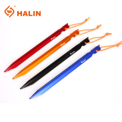 HALIN Outdoor Aluminum Alloy Tent Ground Nails Mitsubishi Floor Nails 18CM Bold Aluminum Floor Nails High Strength Windproof Floor Nails