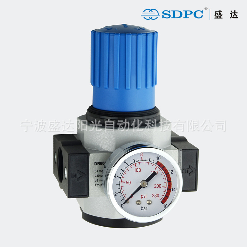 DR600 费斯托型调压器 空气过滤减压阀 气动三联件 SDPC盛达气动