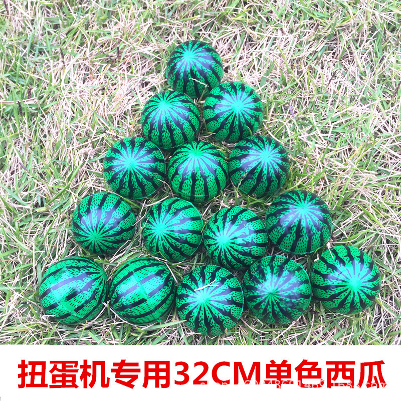 新款橡胶弹力球 实心弹跳器外贸加工商标logo 西瓜印刷弹力球