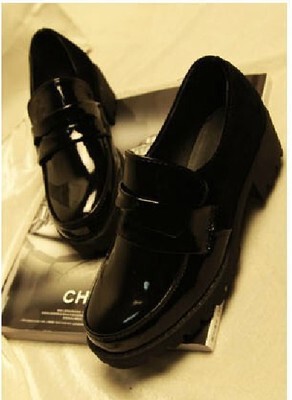 Japanese student shoes maid shoes Japanese JK uniform shoes cos universal lolita lolita leather shoes black