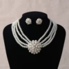 Tl060_a style_ ear clip silver base white white