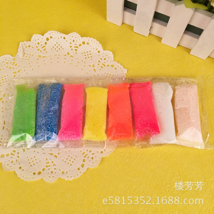 Bag 5G 8 color snowflake mud Pearl mud 8 color particles ultra light clay children handmade non-toxic environmental protection colored clay Bag 5G 8 color snowflake mud Pearl mud 8 color particles ultra light clay children handmade non-toxic environmental protection colored clay