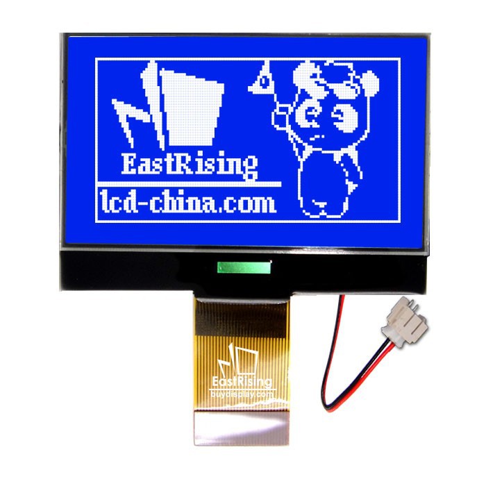 超薄2.1寸LCD12864液晶屏/128x64图形点阵COG液晶模块/蓝底白字