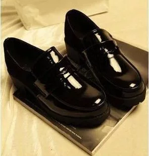 Японская Студенческая обувь горничной JK форменная обувь cos универсальная Лолита кожаная обувь черный