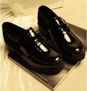 Japanese student shoes maid shoes Japanese JK uniform shoes cos universal lolita lolita leather shoes black