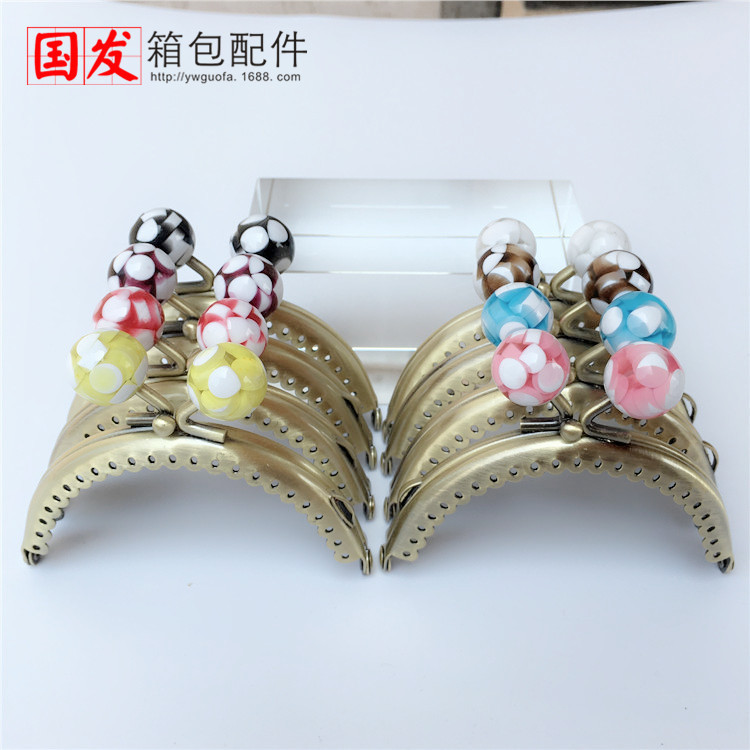 8.5CM semicircular de encaje brillante gelatina golosina cabeza de bronce 0207 - GDGT