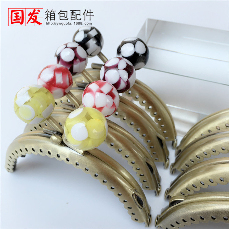 8.5CM semicircular de encaje brillante gelatina golosina cabeza de bronce 0207 - GDGT