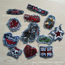 厂家下销，卡通布贴 织唛补丁贴 衣服装饰 贴  牛仔贴