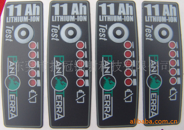 厂家供应标签定 制PVC遥控器面板,流戏机面板