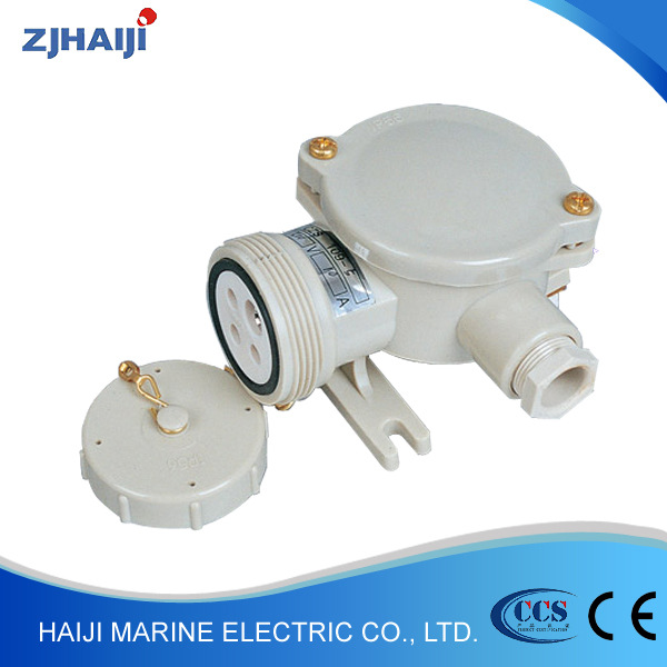 厂家直销 海吉船用插头 10A船用尼龙插座CZS109