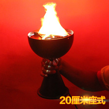 万圣节舞会酒吧装饰灯具电子火盆火焰灯装饰LED灯具20厘米座式