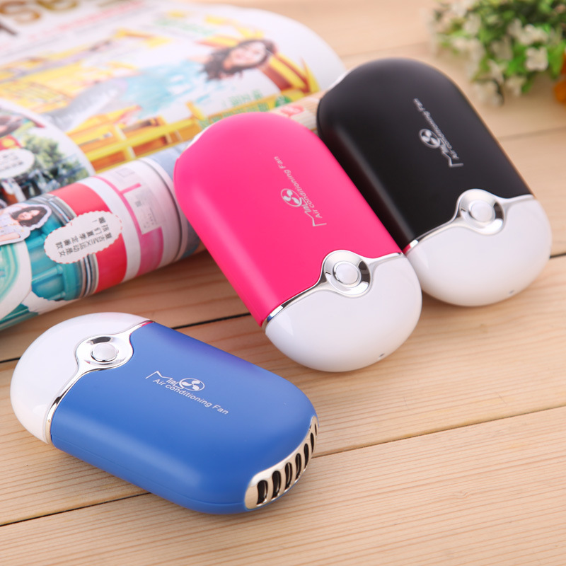 Eyelash Fan Hair Dryer Mini Fan Rechargeable False Eyelash Dryer Air Conditioner Neck Fan