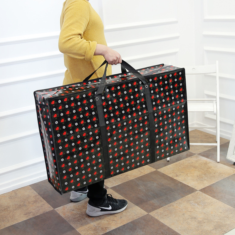 Moving luggage bag thickened non-woven fabric moving bag quilt storage bag water-proof luggage bag portable packing bag