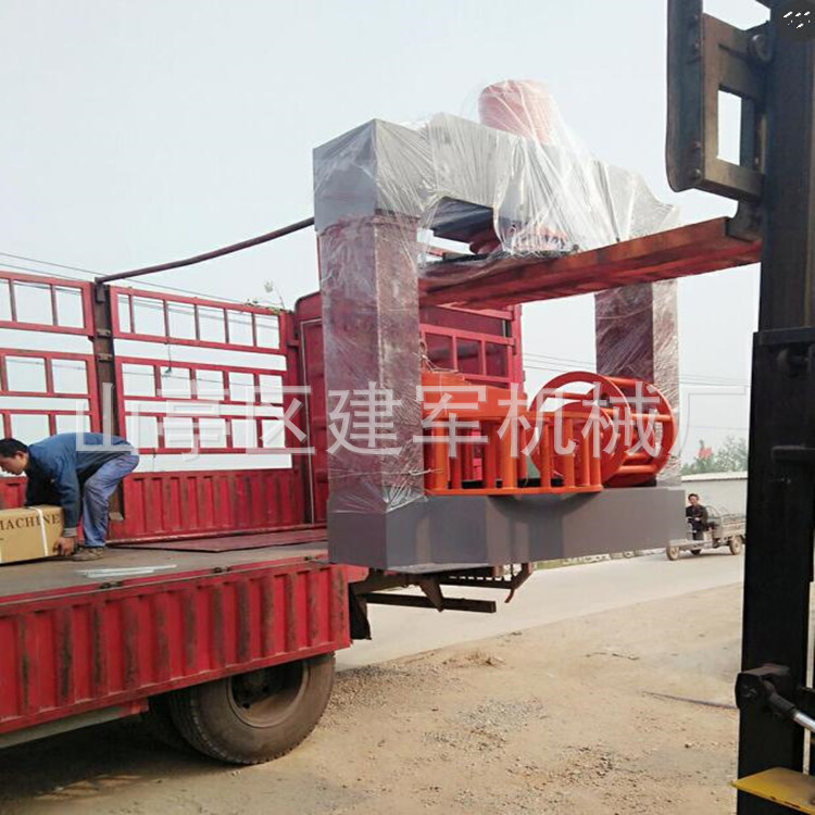 建军机械制造实心轮胎压胎机 可做破碎机使用