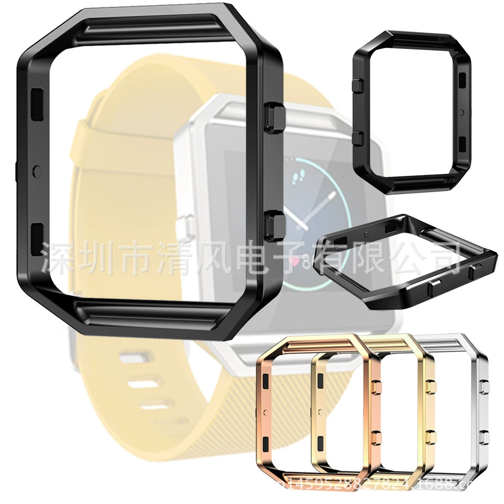 Для Fitbit Blaze Рамка для часов Смарт-часы Металл Корпус часов из нержавеющей стали Рамка для часов Ремешок