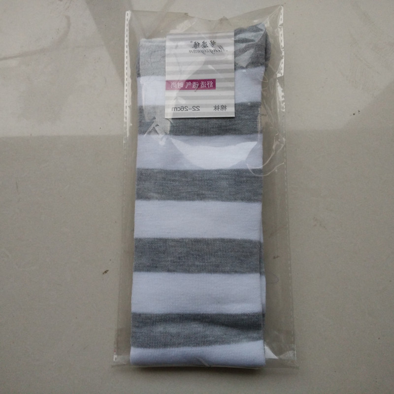 Medias de las mujeres sobre la rodilla calcetines de las mujeres medias de rayas de color japonés estudiante anime muslo Calcetines altos al por mayor