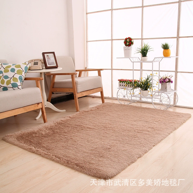Carpet rug, silk-pile living room carpet, 4 cm total thickness, lightweight, multiple sizes