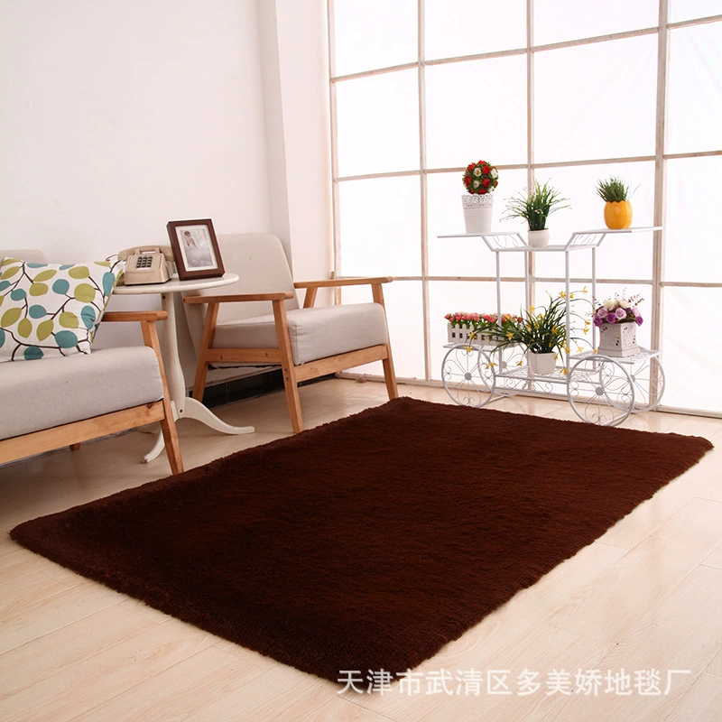 Carpet rug, silk-pile living room carpet, 4 cm total thickness, lightweight, multiple sizes