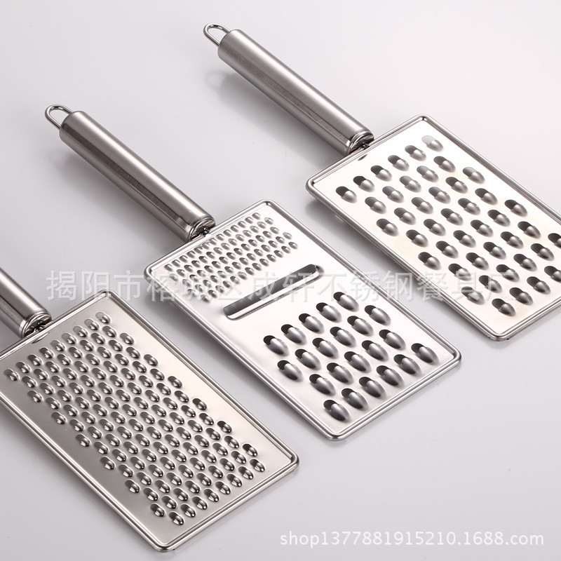 Fábrica al por mayor melón y fruta slicer Acero inoxidable rallador creativo queso Queso rallador jengibre rallador cocina gadget