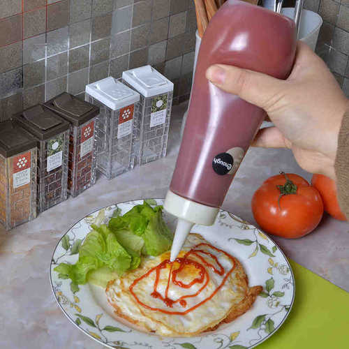Japan imported kitchen seasoning bottle creative seasoning bottle pointed mouth salad dressing squeeze bottle ketchup squeeze bottle jam bottle
