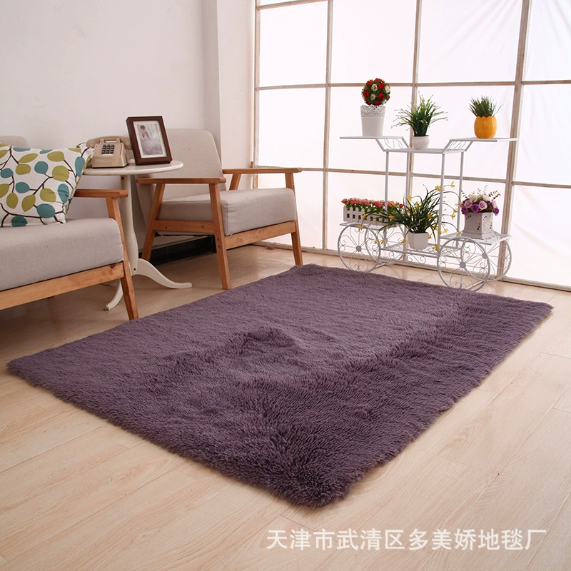 Carpet rug, silk-pile living room carpet, 4 cm total thickness, lightweight, multiple sizes