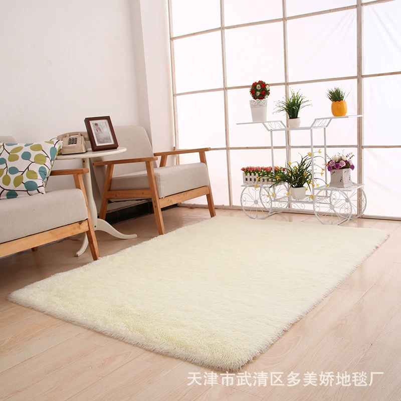 Carpet rug, silk-pile living room carpet, 4 cm total thickness, lightweight, multiple sizes