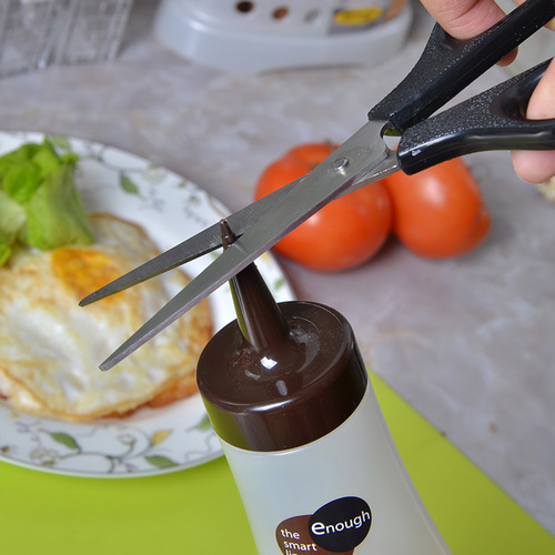 Japan imported kitchen seasoning bottle creative seasoning bottle pointed mouth salad dressing squeeze bottle ketchup squeeze bottle jam bottle
