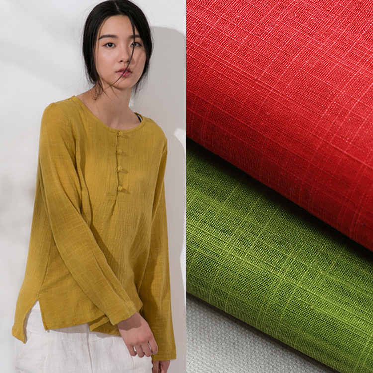 全棉20*60竹节刮色面料 时装面料 大量供应