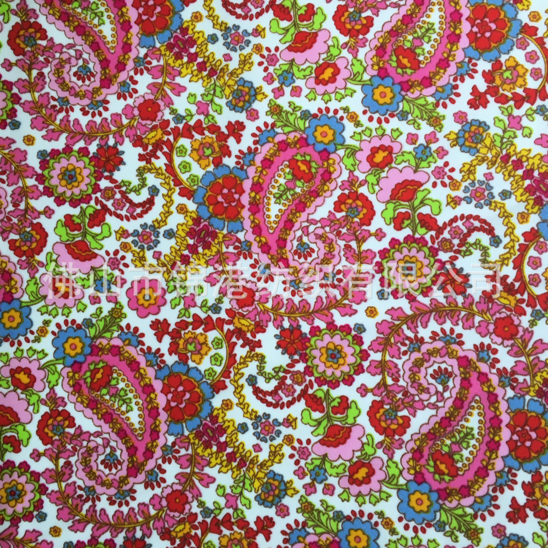 供应弹力纬编涤纶数码印花双拉布时装运动瑜珈服泳衣面料弹力面料